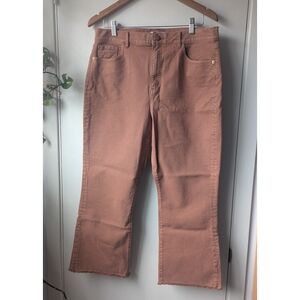 NWOT LOFT High Waist Flare Crop Jeans